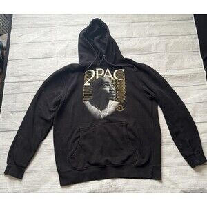 Cross Colours Tupac Shakur Hoodie Rap Hip Hop Size 4XL Fits Like 2XL Defect
